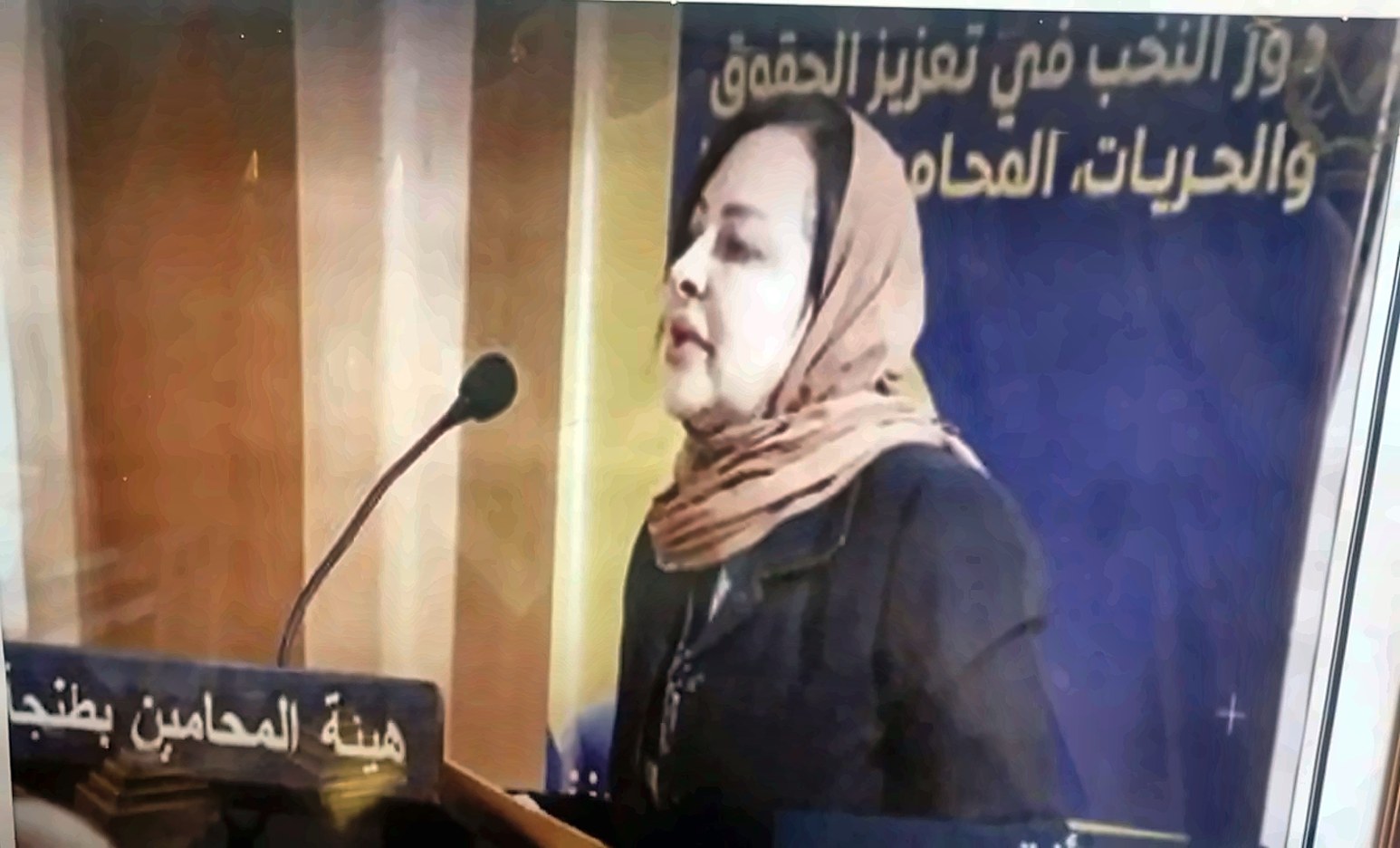 ذة. سعاد الأزرق — مشاركة في ندوة «دور النخب في تعزيز الحقوق والحريات»